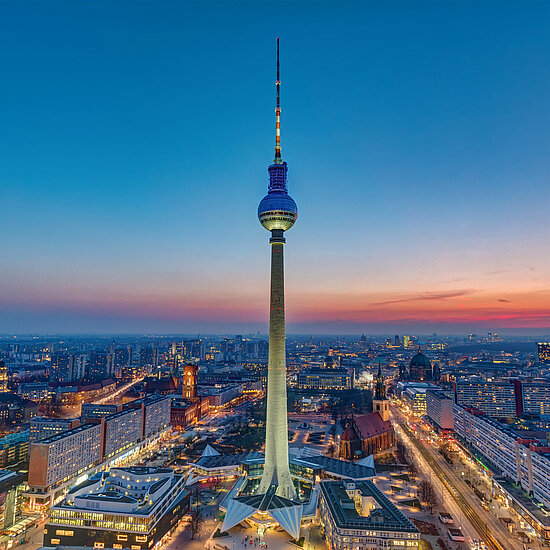 Vorwerk: Foto: Berliner Landschaft von oben.